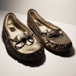 Coach Metallic Moccasins